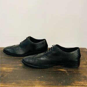 Cole Haan Men’s Black Leather Wingtip Oxford Casual Round Toe Shoe Sz 11